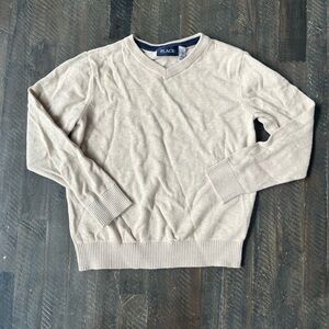 THE CHILDRENS PLACE Sweater Boys Tan V Neck Long Sleeve